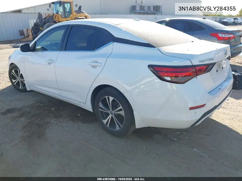 3N1AB8CV5LY284355 2020 Nissan Sentra Sv Xtronic Cvt