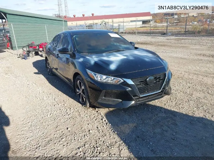 3N1AB8CV3LY290476 2020 Nissan Sentra Sv Xtronic Cvt