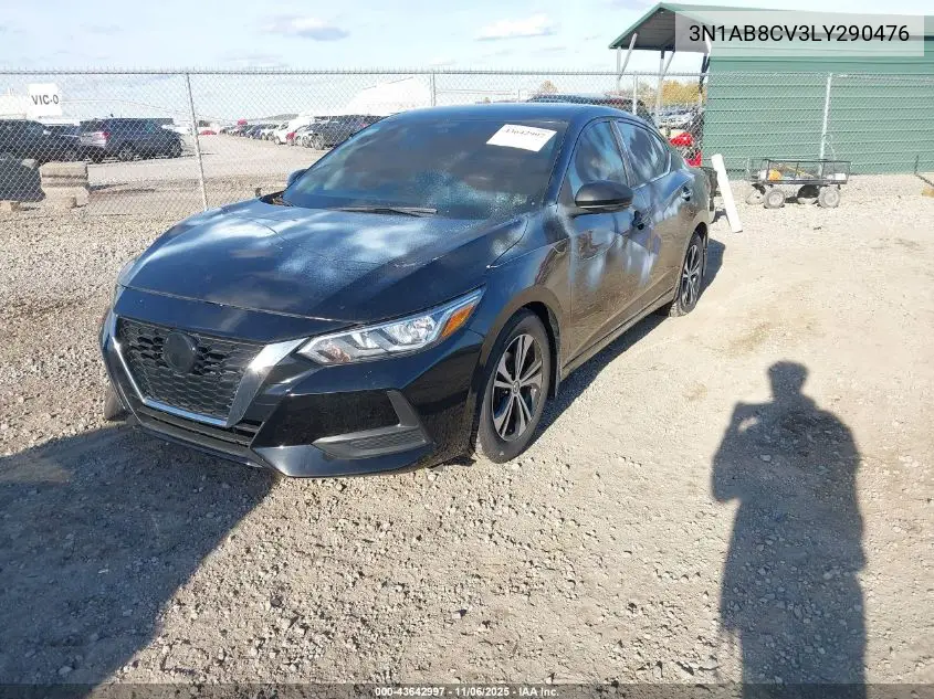 3N1AB8CV3LY290476 2020 Nissan Sentra Sv Xtronic Cvt