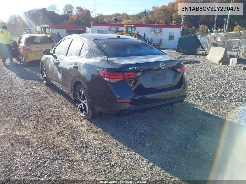 3N1AB8CV3LY290476 2020 Nissan Sentra Sv Xtronic Cvt