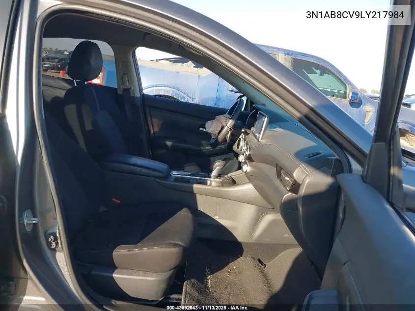 3N1AB8CV9LY217984 2020 Nissan Sentra Sv Xtronic Cvt