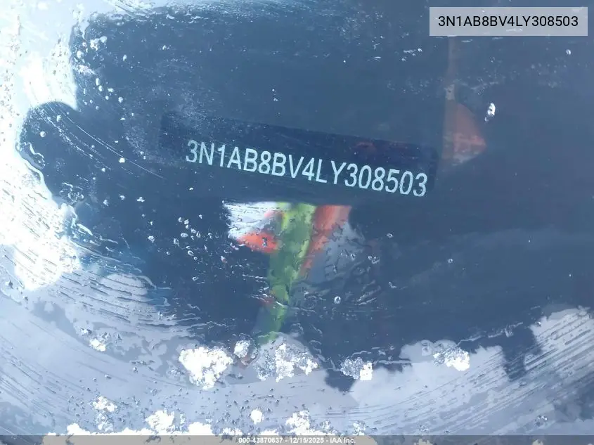 3N1AB8BV4LY308503 2020 Nissan Sentra S Xtronic Cvt