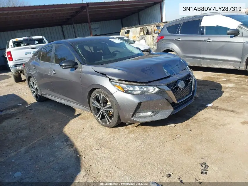 3N1AB8DV7LY287319 2020 Nissan Sentra Sr Xtronic Cvt