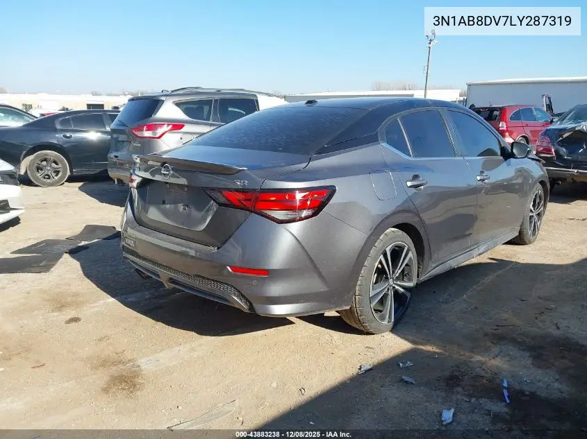 3N1AB8DV7LY287319 2020 Nissan Sentra Sr Xtronic Cvt