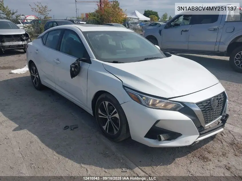 3N1AB8CV4MY251137 2021 Nissan Sentra