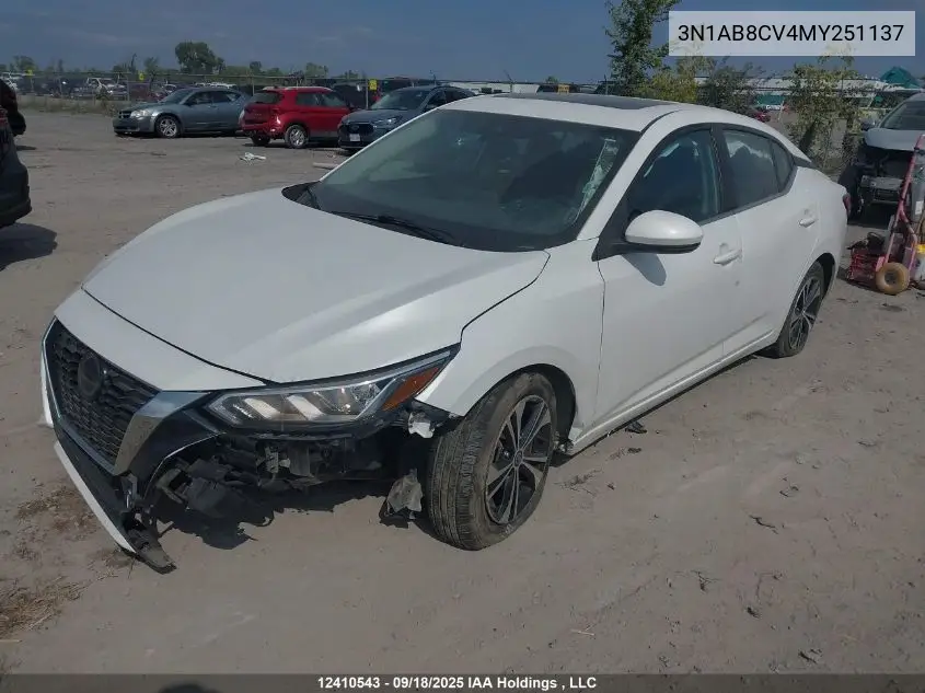 3N1AB8CV4MY251137 2021 Nissan Sentra