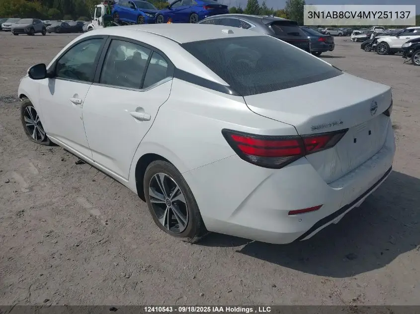 3N1AB8CV4MY251137 2021 Nissan Sentra