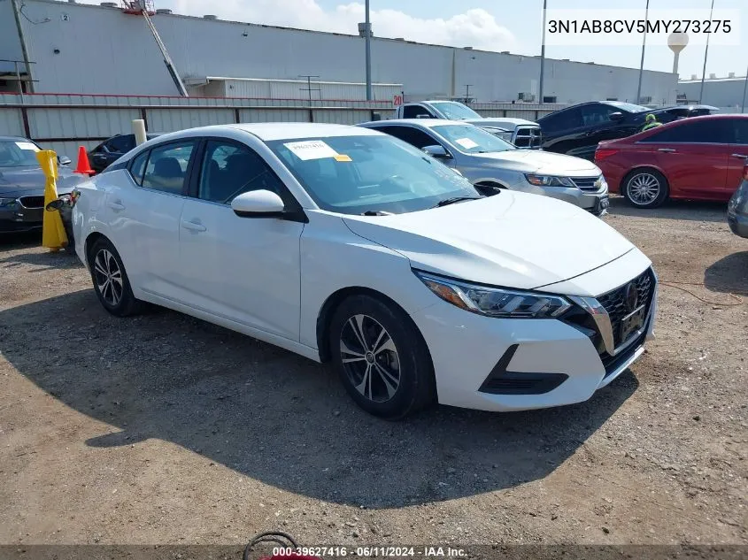 2021 Nissan Sentra Sv Xtronic Cvt VIN: 3N1AB8CV5MY273275 Lot: 39627416