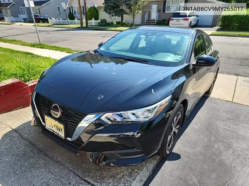 2021 Nissan Sentra Sv VIN: 3N1AB8CV9MY265017 Lot: 39832431