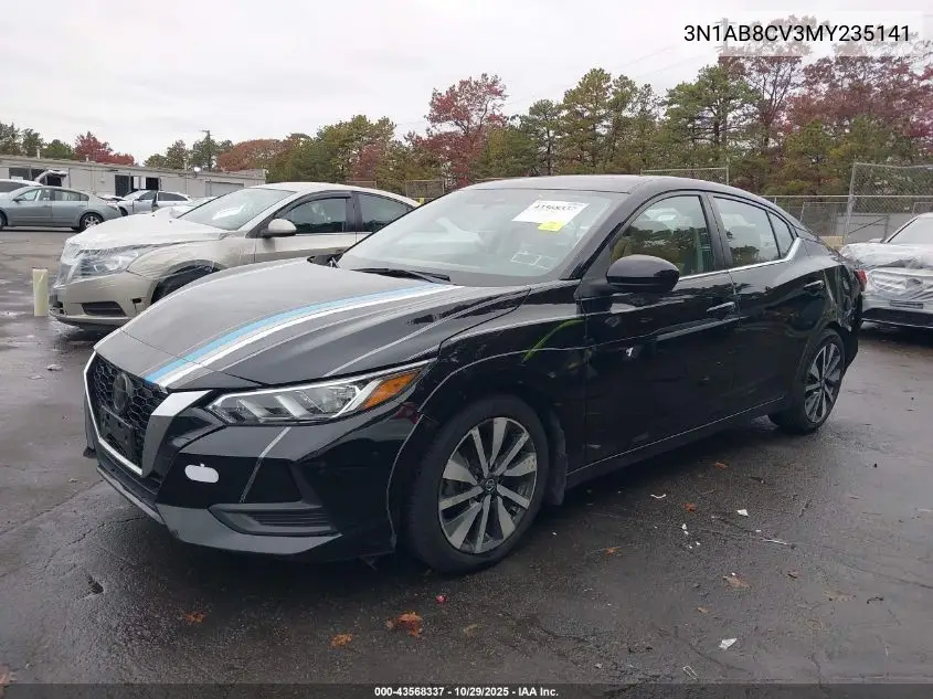 3N1AB8CV3MY235141 2021 Nissan Sentra Sv Xtronic Cvt