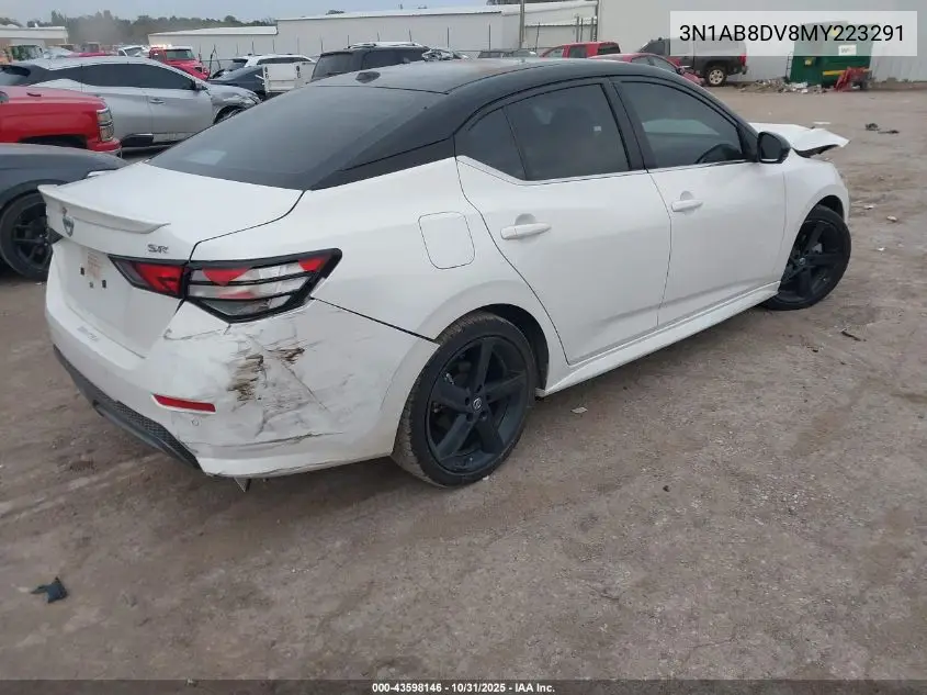 3N1AB8DV8MY223291 2021 Nissan Sentra Sr Xtronic Cvt