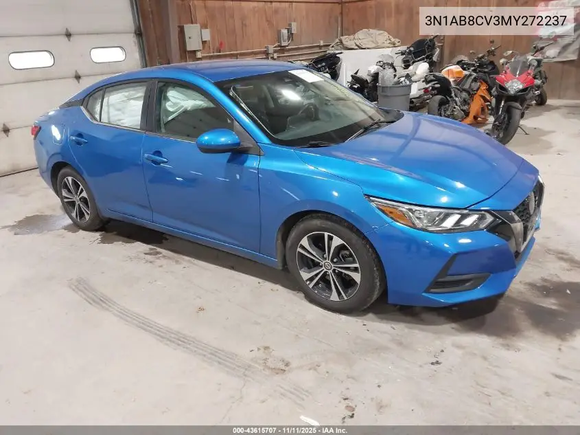 3N1AB8CV3MY272237 2021 Nissan Sentra Sv Xtronic Cvt