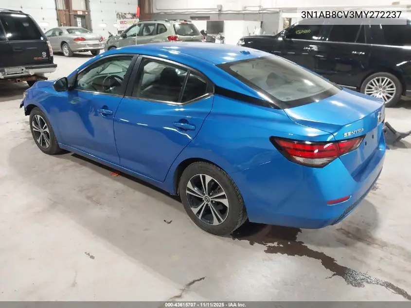 3N1AB8CV3MY272237 2021 Nissan Sentra Sv Xtronic Cvt