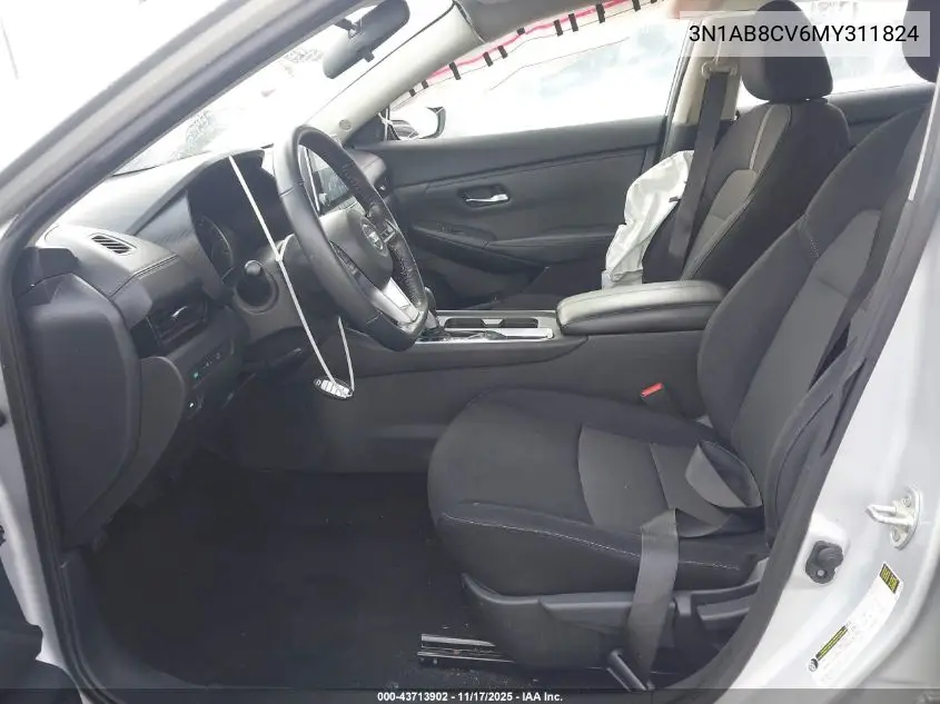 3N1AB8CV6MY311824 2021 Nissan Sentra Sv Xtronic Cvt