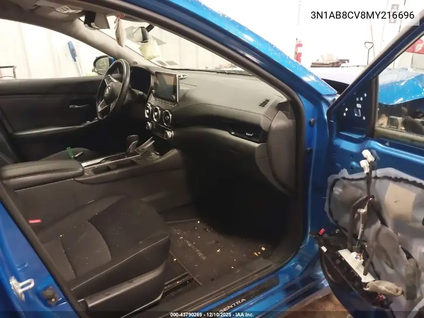 3N1AB8CV8MY216696 2021 Nissan Sentra Sv Xtronic Cvt