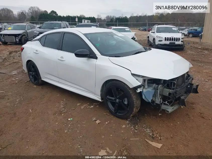 3N1AB8DV9MY280096 2021 Nissan Sentra Sr Xtronic Cvt