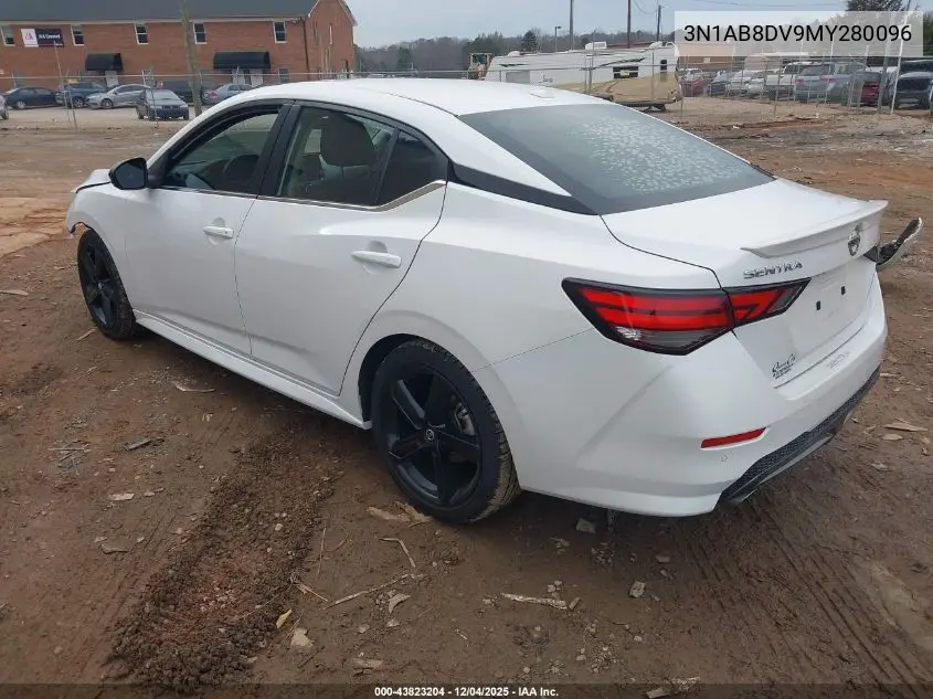 3N1AB8DV9MY280096 2021 Nissan Sentra Sr Xtronic Cvt