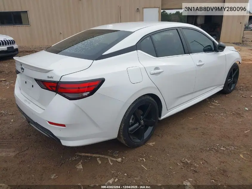 3N1AB8DV9MY280096 2021 Nissan Sentra Sr Xtronic Cvt