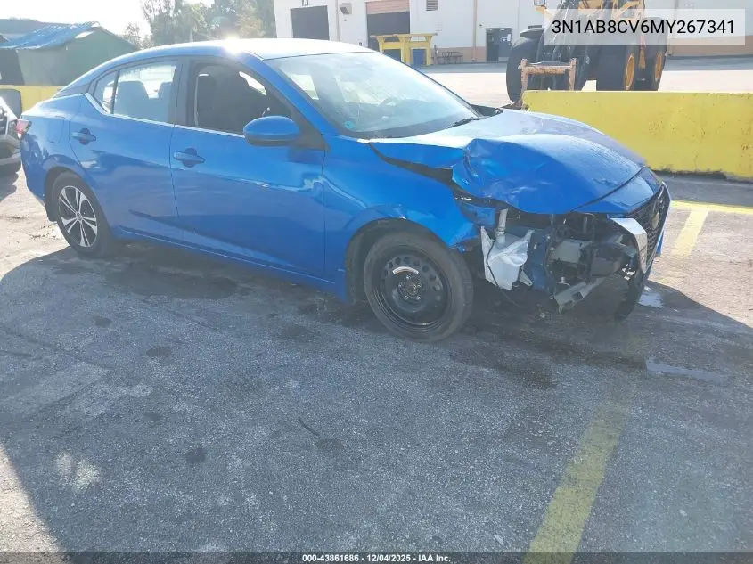 3N1AB8CV6MY267341 2021 Nissan Sentra Sv Xtronic Cvt