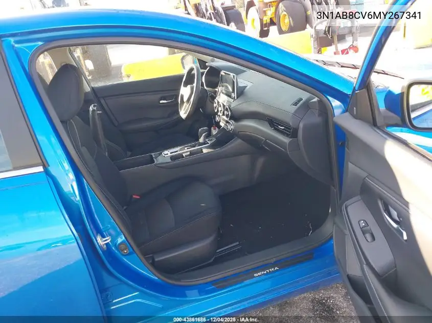 3N1AB8CV6MY267341 2021 Nissan Sentra Sv Xtronic Cvt