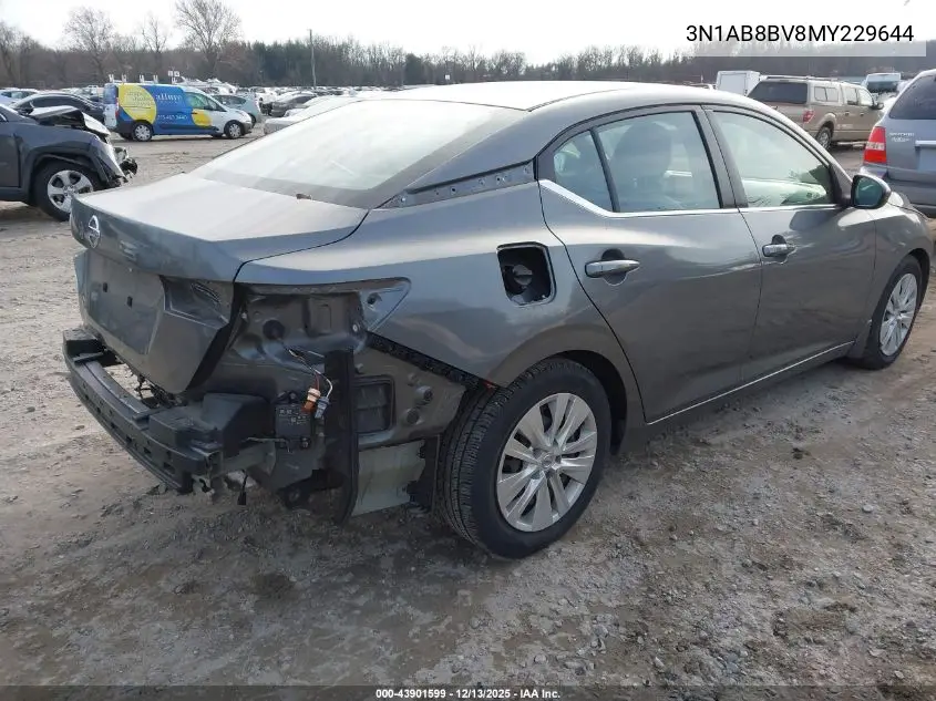 3N1AB8BV8MY229644 2021 Nissan Sentra S Xtronic Cvt