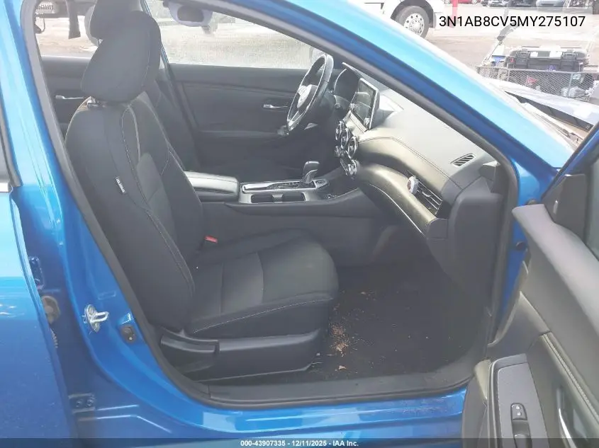 3N1AB8CV5MY275107 2021 Nissan Sentra Sv Xtronic Cvt