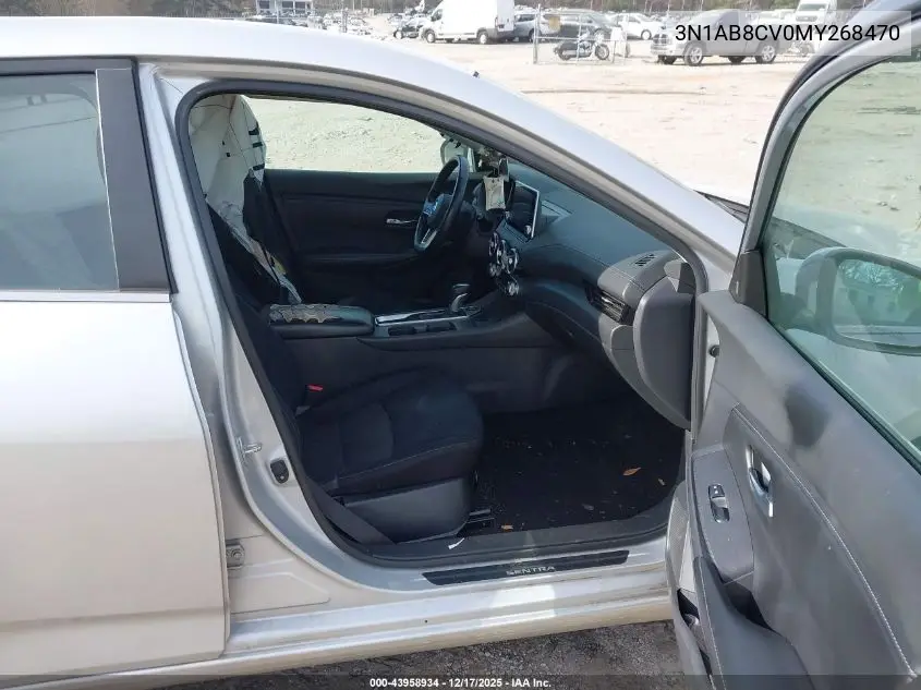 3N1AB8CV0MY268470 2021 Nissan Sentra Sv Xtronic Cvt