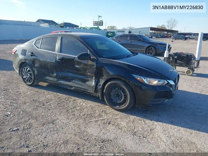 3N1AB8BV1MY226830 2021 Nissan Sentra S Xtronic Cvt