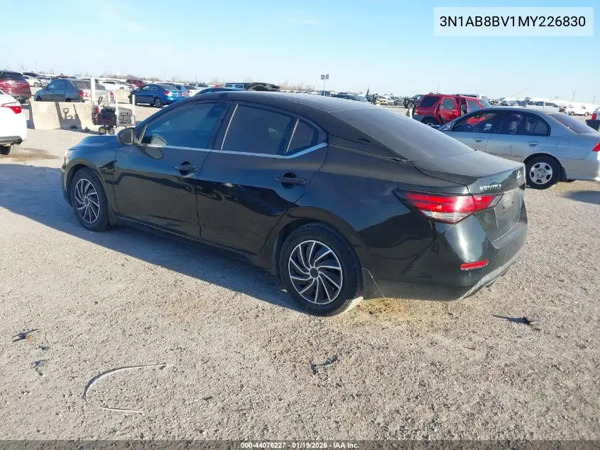 3N1AB8BV1MY226830 2021 Nissan Sentra S Xtronic Cvt