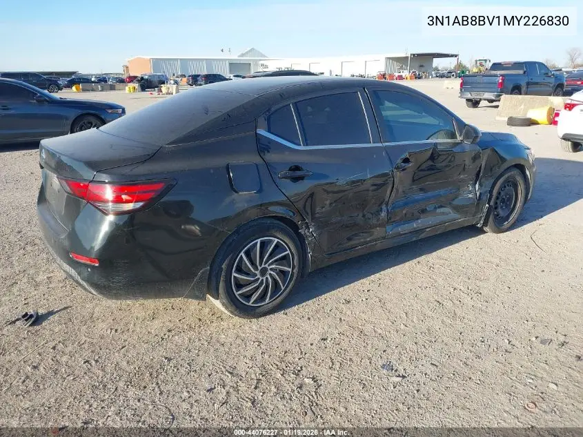 3N1AB8BV1MY226830 2021 Nissan Sentra S Xtronic Cvt