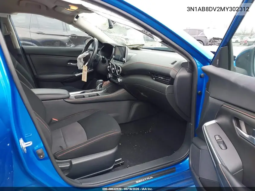 3N1AB8DV2MY302312 2021 Nissan Sentra Sr Xtronic Cvt
