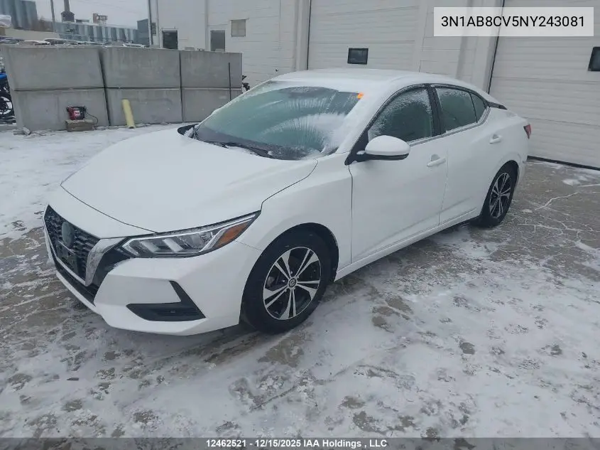 3N1AB8CV5NY243081 2022 Nissan Sentra