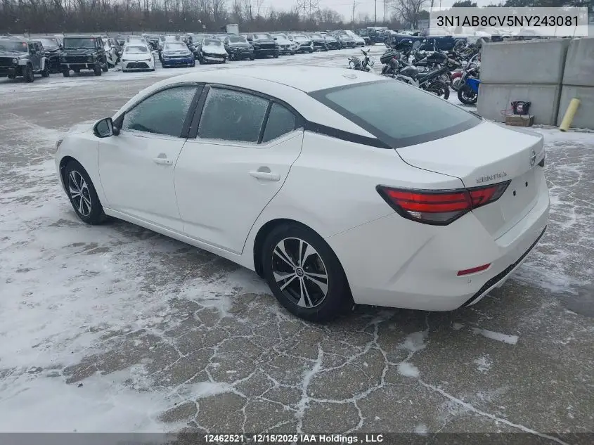3N1AB8CV5NY243081 2022 Nissan Sentra
