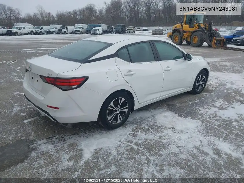 3N1AB8CV5NY243081 2022 Nissan Sentra
