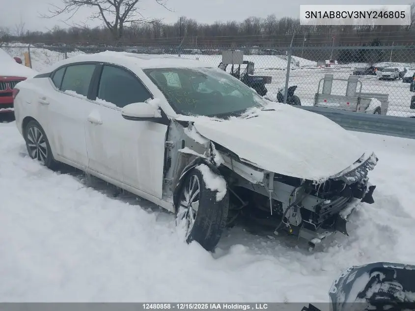 3N1AB8CV3NY246805 2022 Nissan Sentra