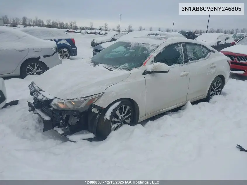 3N1AB8CV3NY246805 2022 Nissan Sentra