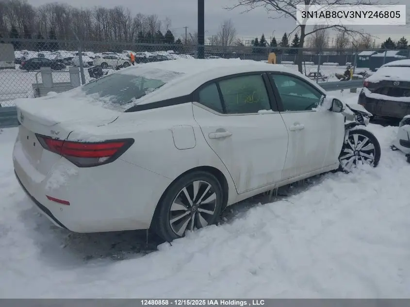 3N1AB8CV3NY246805 2022 Nissan Sentra