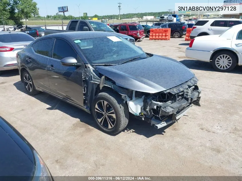 2022 Nissan Sentra Sv Xtronic Cvt VIN: 3N1AB8CV0NY297128 Lot: 39611316