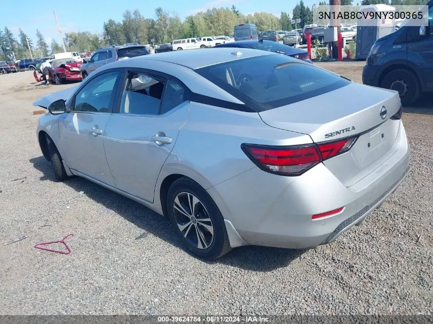 2022 Nissan Sentra Sv Xtronic Cvt VIN: 3N1AB8CV9NY300365 Lot: 39624784