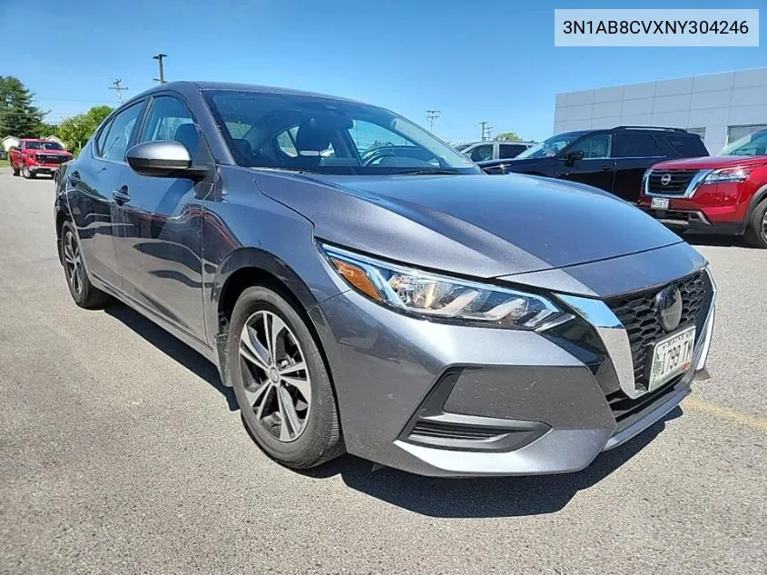 2022 Nissan Sentra Sv VIN: 3N1AB8CVXNY304246 Lot: 39832319