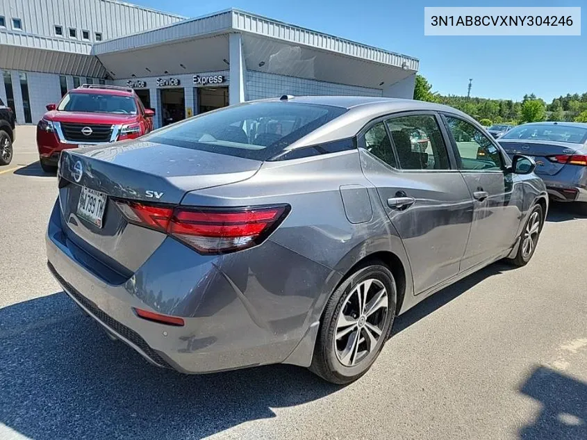 2022 Nissan Sentra Sv VIN: 3N1AB8CVXNY304246 Lot: 39832319