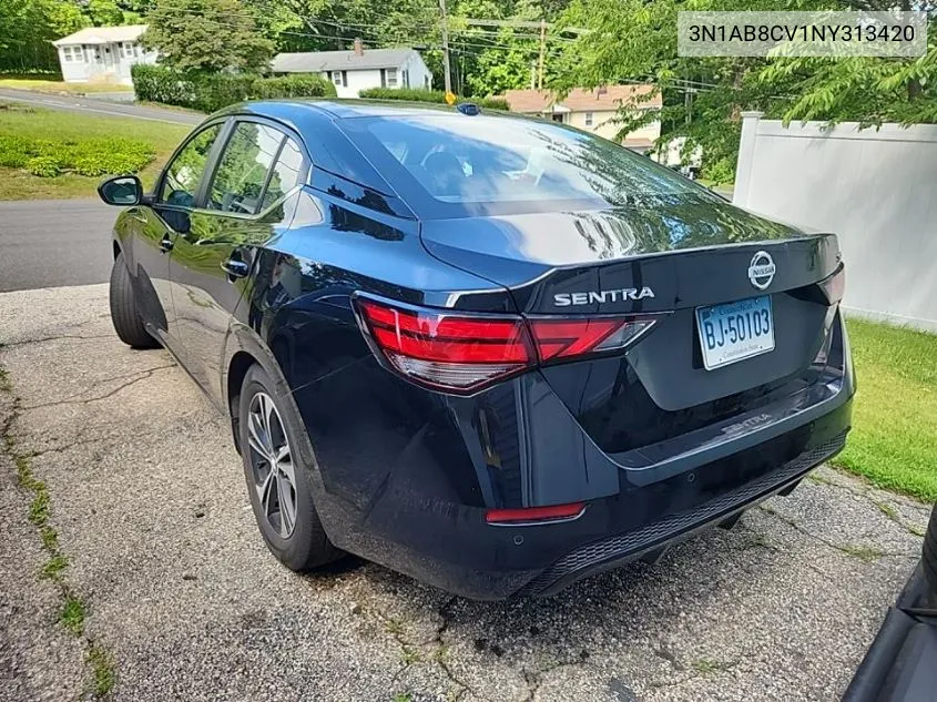 3N1AB8CV1NY313420 2022 Nissan Sentra Sv