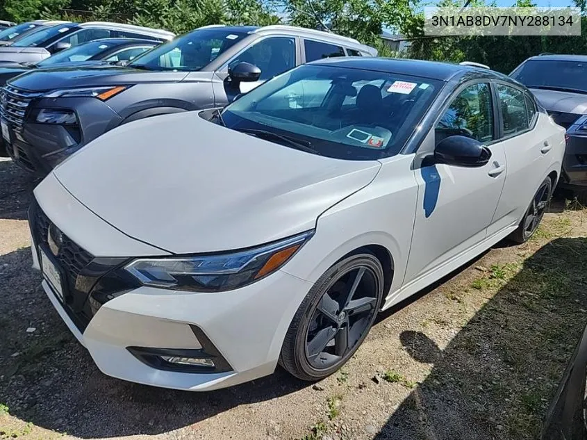 3N1AB8DV7NY288134 2022 Nissan Sentra Sr