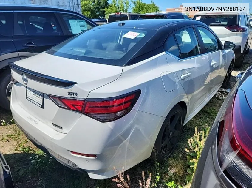 2022 Nissan Sentra Sr VIN: 3N1AB8DV7NY288134 Lot: 39832526