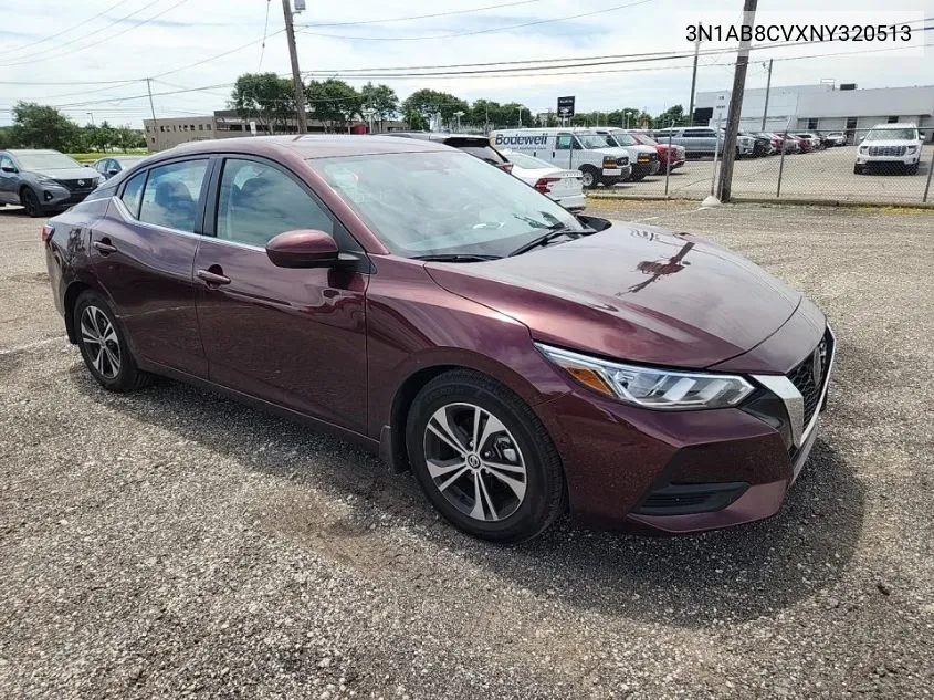 3N1AB8CVXNY320513 2022 Nissan Sentra Sv