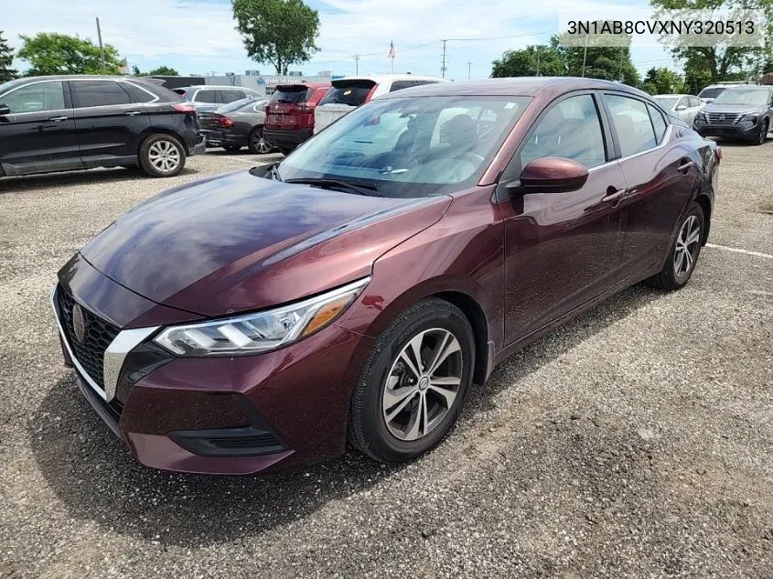 2022 Nissan Sentra Sv VIN: 3N1AB8CVXNY320513 Lot: 39832540