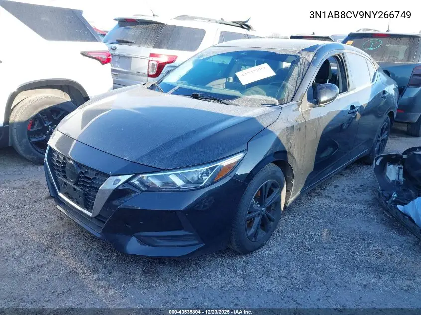 3N1AB8CV9NY266749 2022 Nissan Sentra Sv Xtronic Cvt