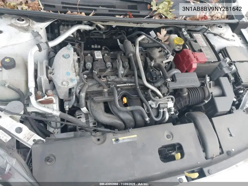 3N1AB8BV9NY281642 2022 Nissan Sentra S Xtronic Cvt