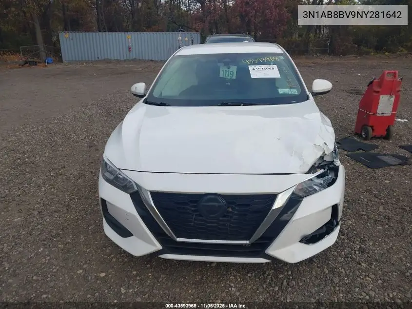 3N1AB8BV9NY281642 2022 Nissan Sentra S Xtronic Cvt