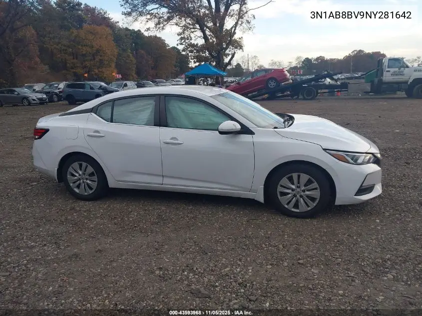 3N1AB8BV9NY281642 2022 Nissan Sentra S Xtronic Cvt